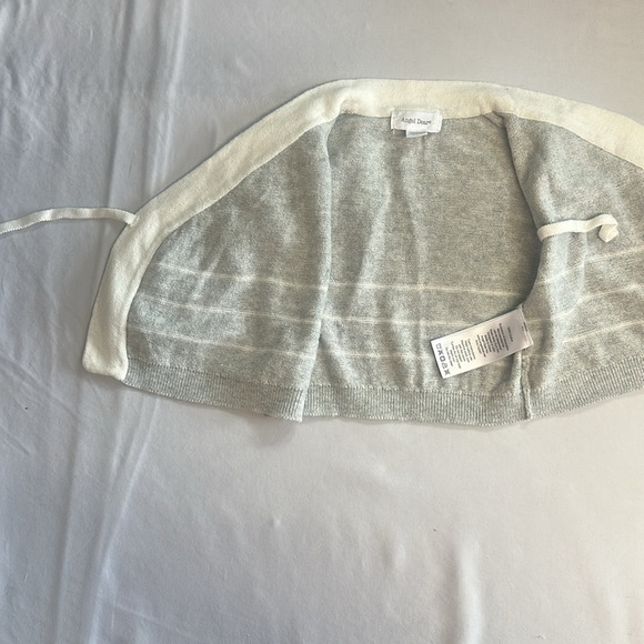 Angel Dear - Gray and White Wrap Sweater - Picture 3 of 4